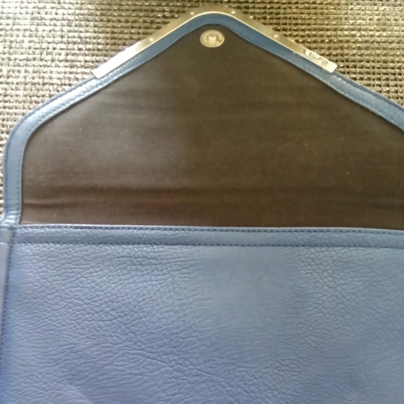 BCBGeneration Deep Blue Envelope Clutch - Picture 6 of 6